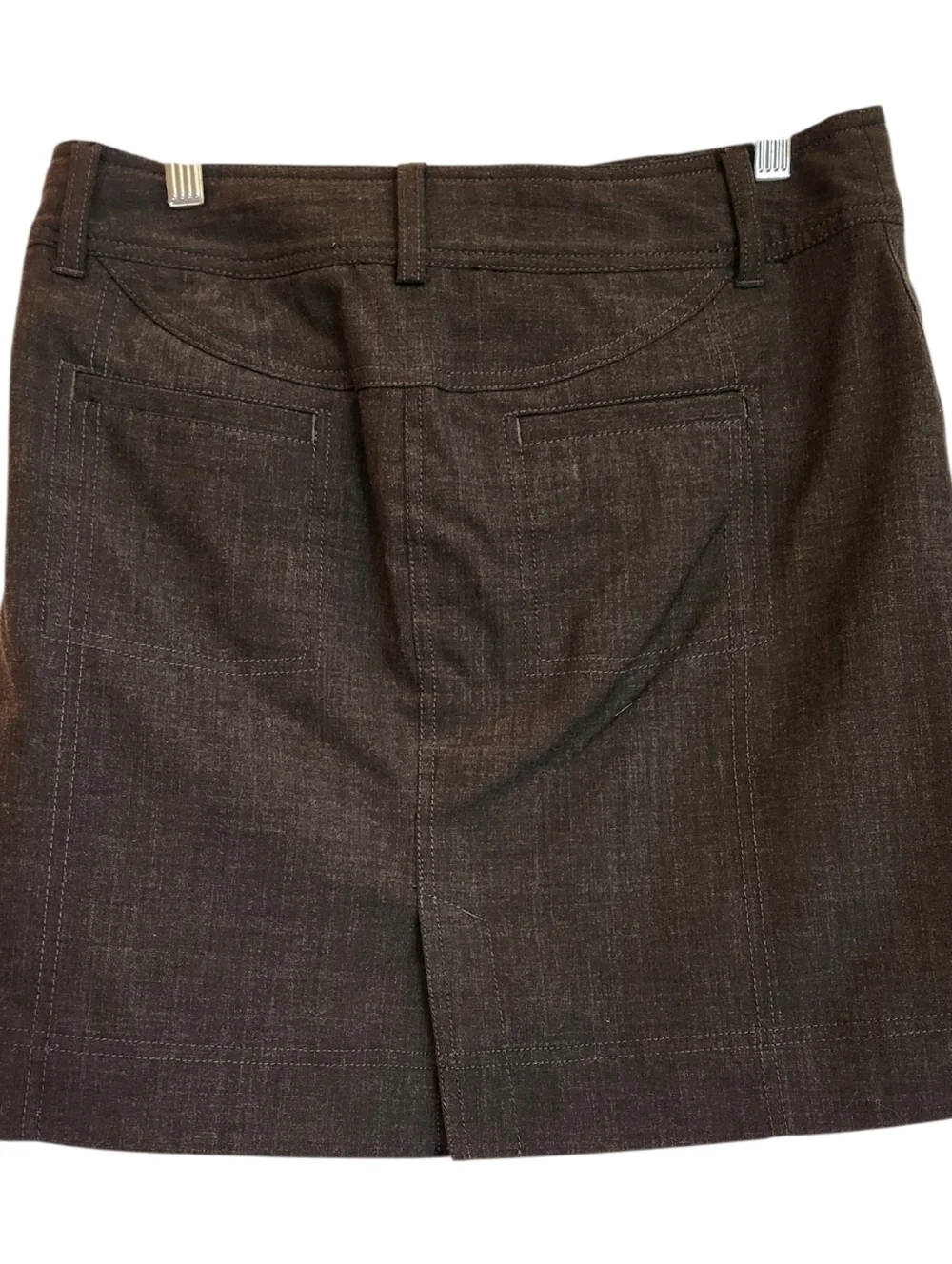 Athleta Charcoal Gray Sirrus Skirt Wool Blend Lightweight Size 6 Inner Cinch Tie